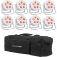 American DJ Flat Par 5P Hex Pearl 8er Set + Tasche Thumbnail 1