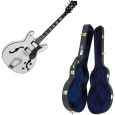 Hagstrom Viking Deluxe White E-Gitarre + Prestige Koffer SET Thumbnail 1