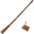 Terre Didgeridoo Baked Wood 165cm D + Wurzelholz Ständer Thumbnail 1