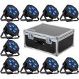 American DJ Mega HEX Par 10er Set + Hardcase Bundle Thumbnail 1