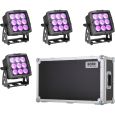 Cameo FLAT PRO FLOOD 600 IP65 4er Set + Hardcase Thumbnail 1