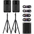 RCF SUB 705-AS II + 2x ART 312 A MK IV + Stative + Kabel Set Thumbnail 1