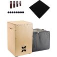 Schlagwerk CP101 Cajon X-One Nature + Tasche + Sitzpad + MultiClap Thumbnail 1