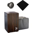 Schlagwerk CP432 Cajon 2 in One Deluxe Makassar + Bag + Pad + Bass Tube Thumbnail 1