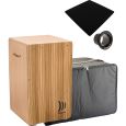 Schlagwerk CP4011 Cajon la Peru Zebrano + Tasche + Bass Tube Thumbnail 1