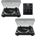 Mixars CUT DJ Mixer MKII + 2x OMNITRONIC DD-2520 Plattenspieler SET Thumbnail 1
