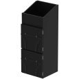 Glorious DJ Record Rack 330 black + 2x Display Door Black Bundle Thumbnail 1