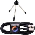 Tripod Mikrofonständer Tischstativ + 3m Kabel XLR/XLR Thumbnail 1