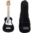Loog Ukulele für Kinder schwarz + KORN Gigbag f. Sopran-Ukulele Thumbnail 1