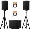 Pioneer DJ XPRS 102 Paar + DJ XPRS 1152S Sub + Kabel + Stative Thumbnail 1