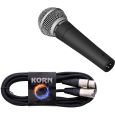 Shure SM 58 SE mit Schalter + KORN Kabel Premium Mikrofonkabel XLR / XLR 3m Thumbnail 1