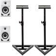 Pioneer DJ DM-40D-BT-W Weiß Studiomonitor Stativ Set Thumbnail 1
