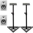 Pioneer DJ VM-50-W Weiß Studiomonitor Stativ Set Thumbnail 1