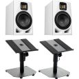 ADAM Audio A7V Weiß limitiert Studiomonitor Tischstativ Set Thumbnail 1