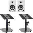 Pioneer DJ DM-40D-W Weiß Studiomonitor Tischstativ Set Thumbnail 1
