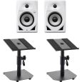 Pioneer DJ DM-50D Weiß Studiomonitor Tischstativ Set Thumbnail 1