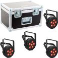 Chauvet DJ SlimPAR T6 BT ILS 4er SET + Case inkl. Zubehörfach Thumbnail 1