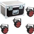 Chauvet DJ SlimPAR T12 BT ILS 4er SET + Case inkl. Zubehörfach Thumbnail 1