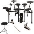 Roland TD-313 E-Drum Set + Fußmaschine + Schlagzeughocker + Drumsticks Thumbnail 1