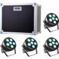 Cameo ROOT PAR 6 6 x 12 W RGBAW + UV 4er Set + Hardcase