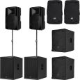 RCF 2.2 PA Set RCF ART 715-A MK V + RCF SUB 708-AS MK III + Cover + Distanzrohr