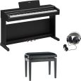 Yamaha YDP-146 B Schwarz Digitalpiano + Bank + Kopfhörer Set
