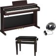 Yamaha YDP-166 R Rosenholz Digitalpiano + Bank + Kopfhörer Set