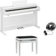 Yamaha YDP-166 W Weiß Digitalpiano + Bank + Kopfhörer Set