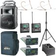Mipro MA 708 D + Doppelemfänger + 2x Headset + Stativ + Cover + Ladestation