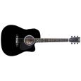 STAGG Westerngitarre SW203CE, schwarz SW203CE-BK Thumbnail 1