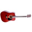 STAGG Westerngitarre SW203 transparent red Thumbnail 1