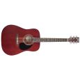 STAGG Westerngitarre SW205 transparent red Thumbnail 1