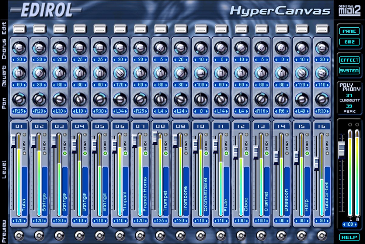 Edirol HQ GM2 Hyper Canvas music store