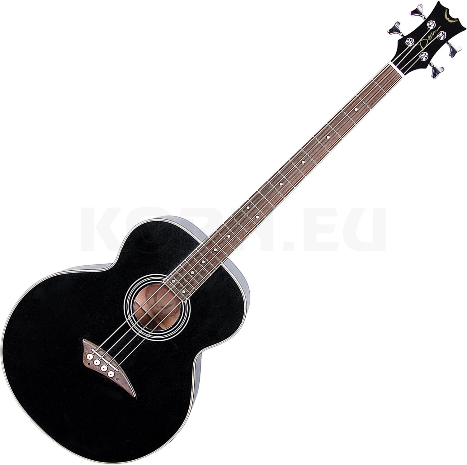 DEAN EAB Acoustic Bass Chrome HW, Classic Black music store