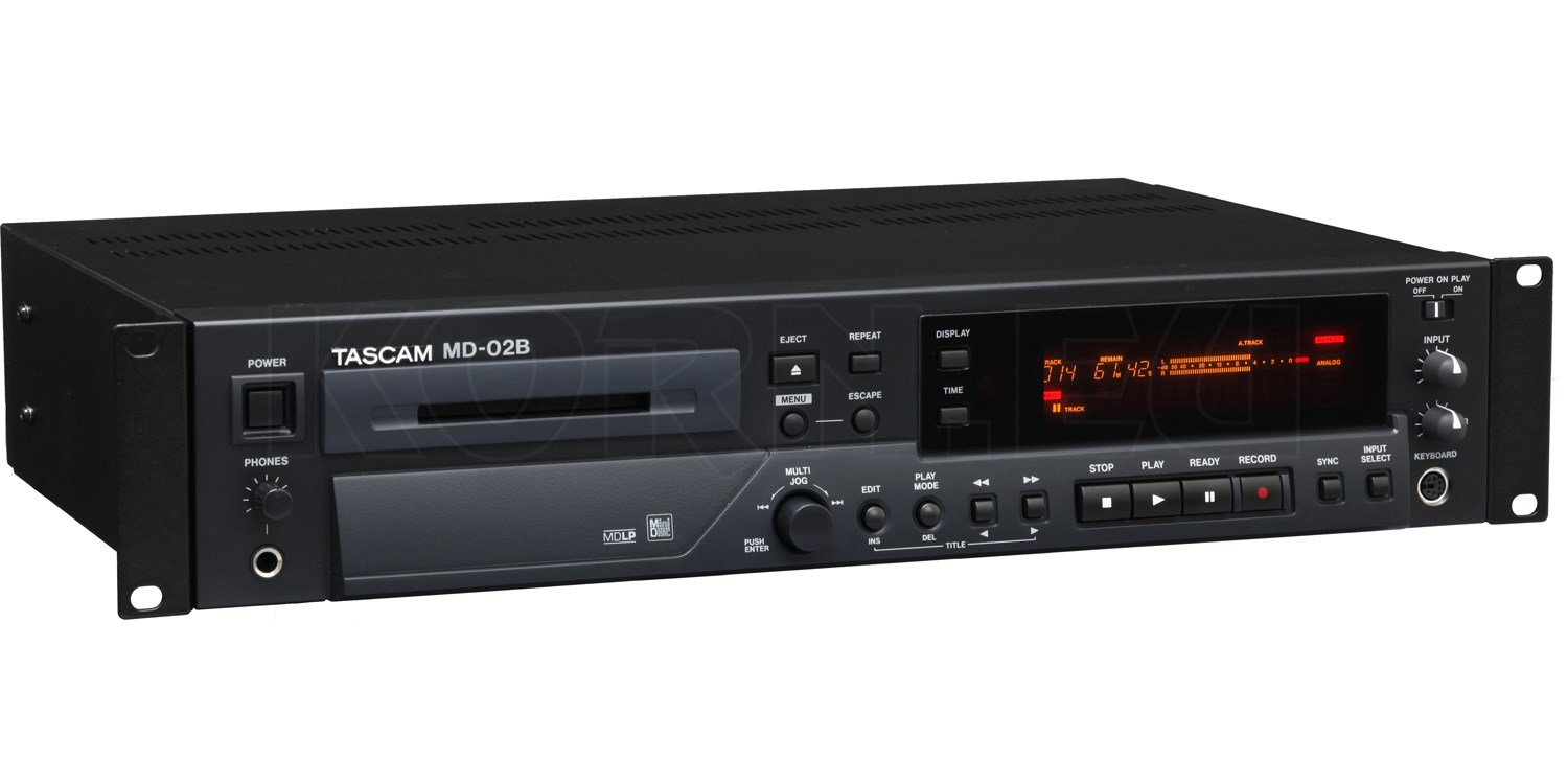 Tascam MD02B MD RecorderPlayer Editor Musikhaus