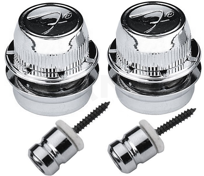 Fender F Strap Locks Chrome Musikhaus