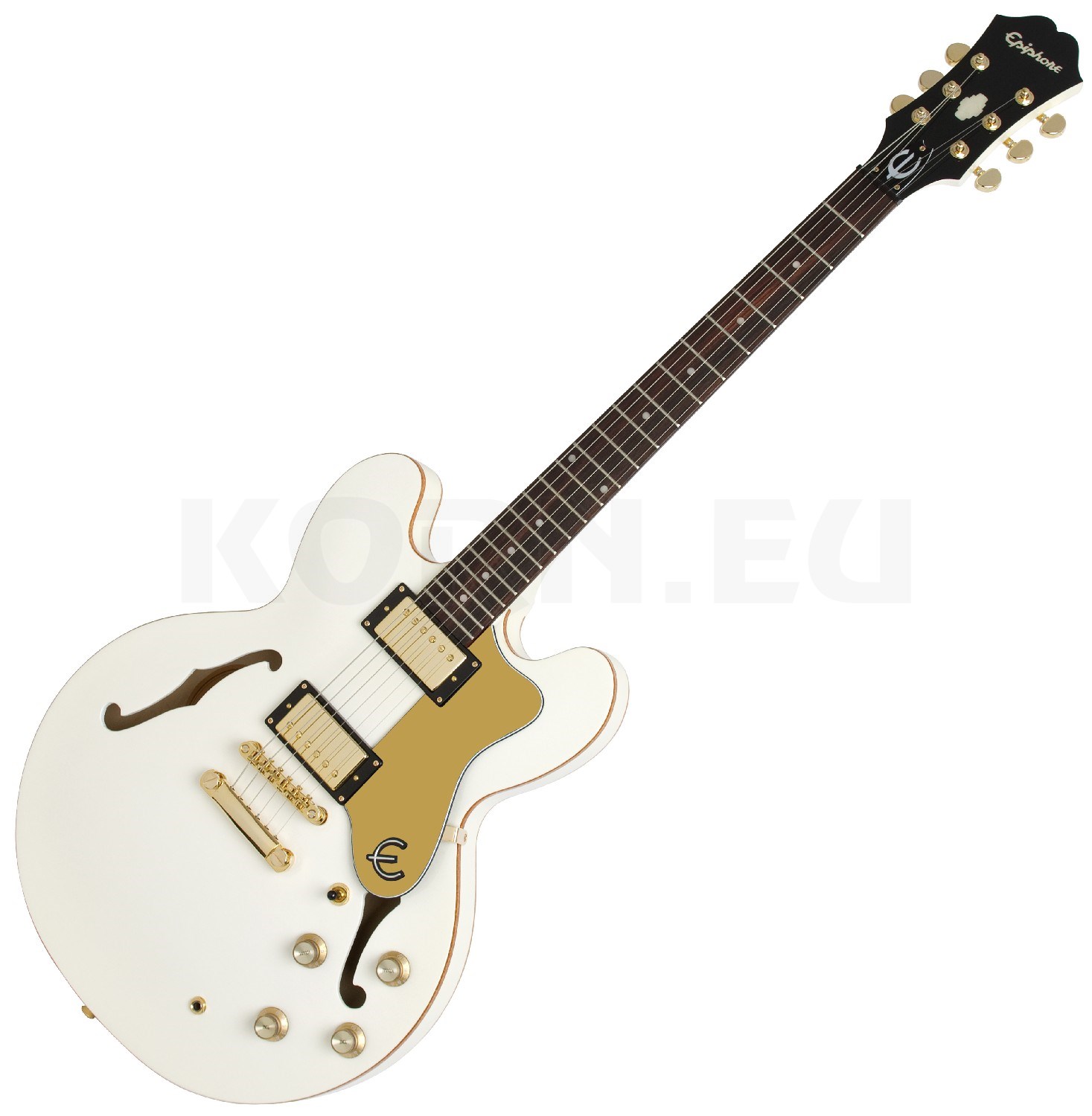 epiphone dot studio white