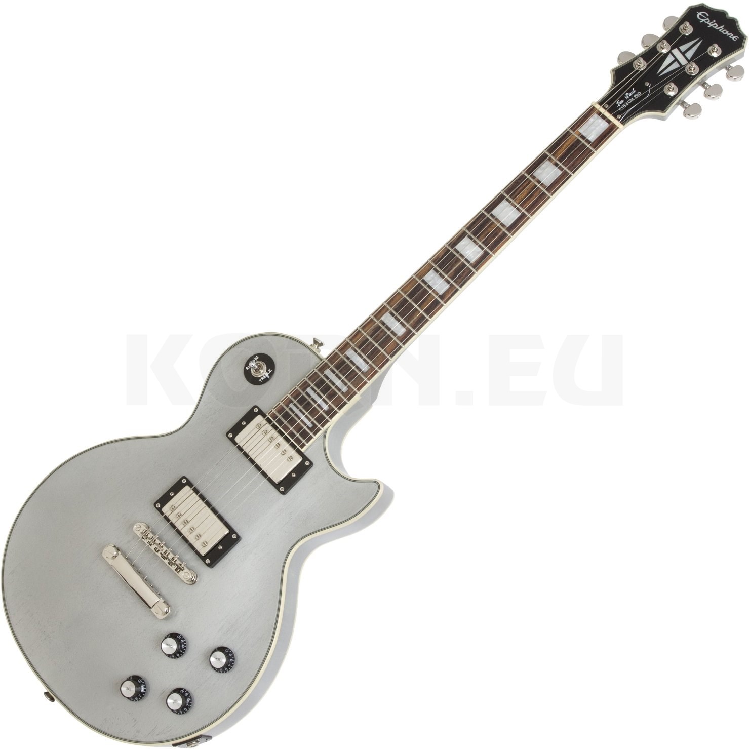 epiphone les paul custom silver