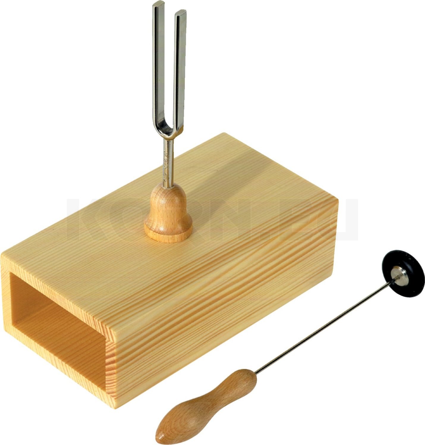 2 Stimmgabeln 440 Hz Mit Resonanzkasten – Physikalisches Experimentier-Set, Inkl. Klopfer