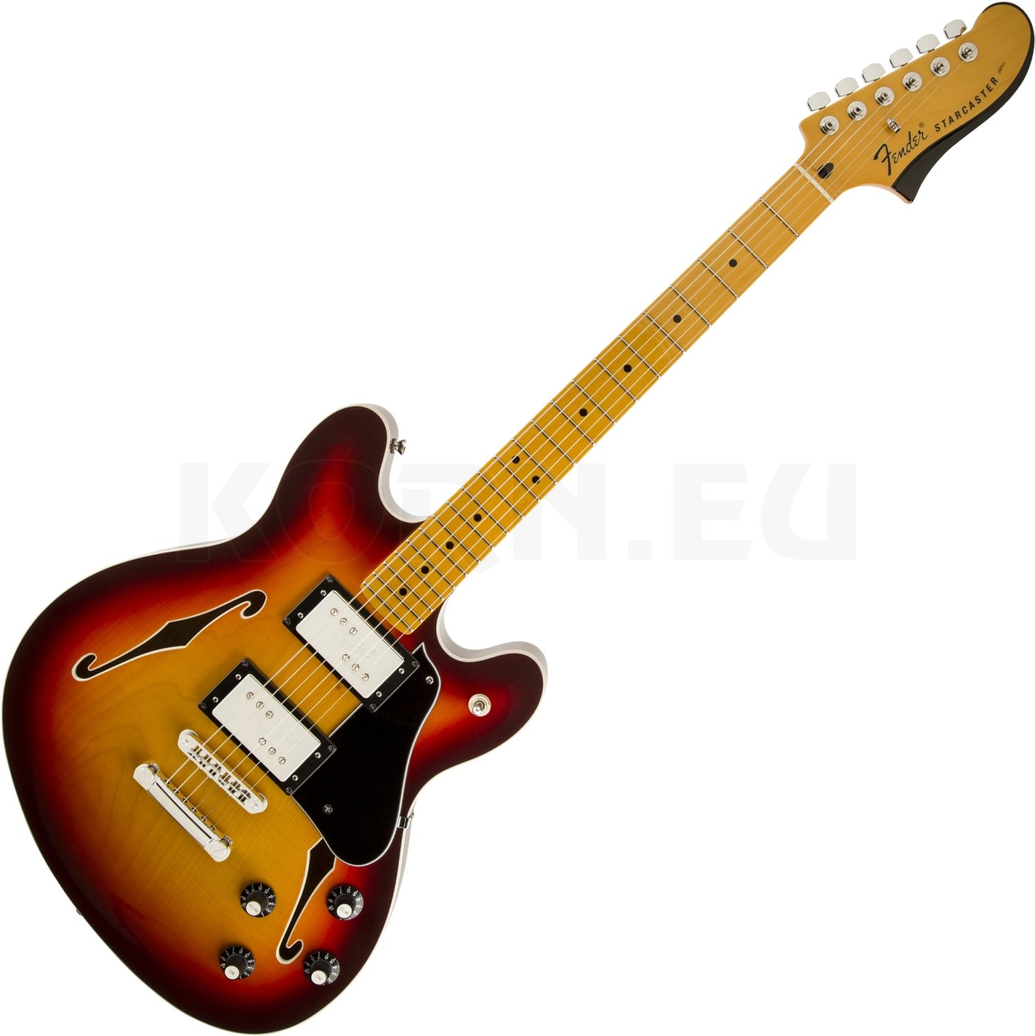 Fender Starcaster Mn Aged Cherry Burst E Gitarre Music Store