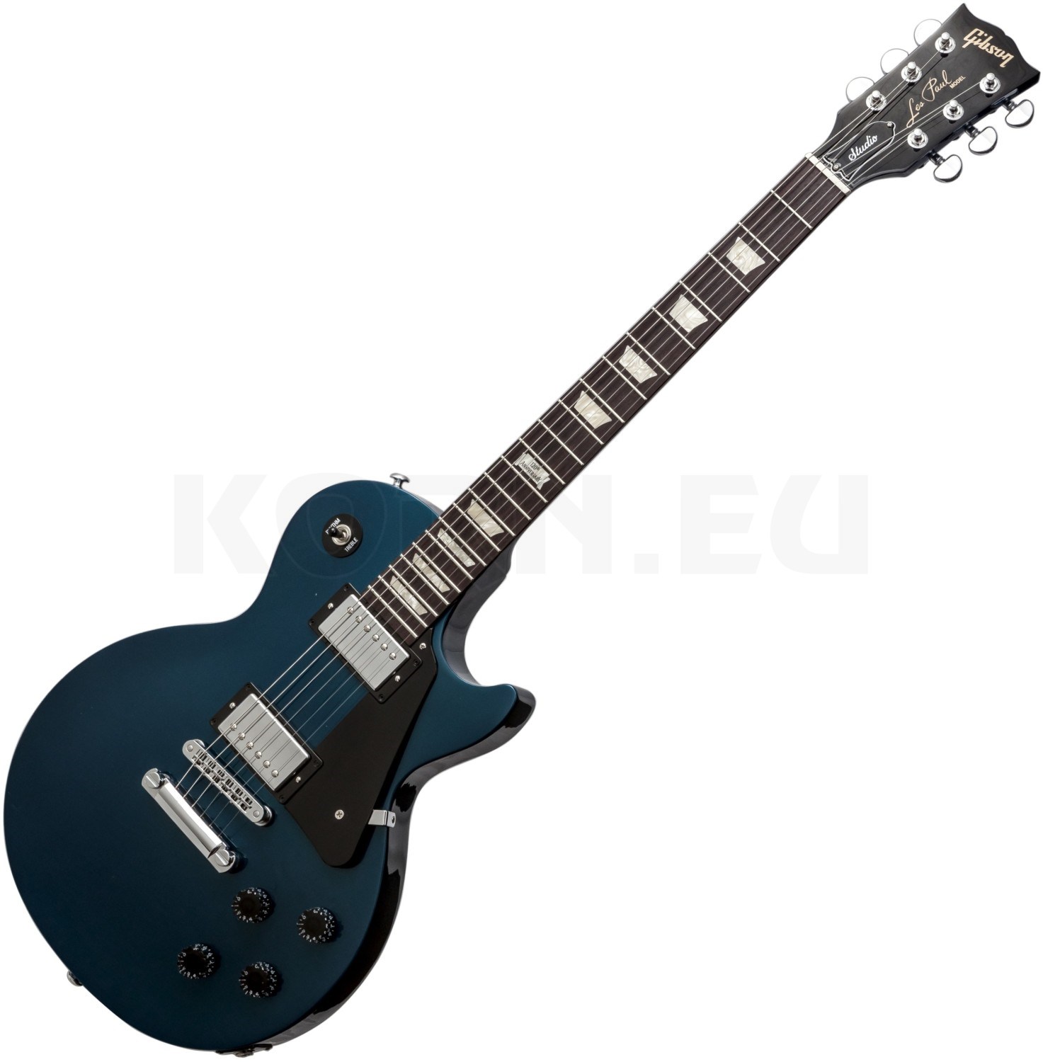 blue gibson les paul studio