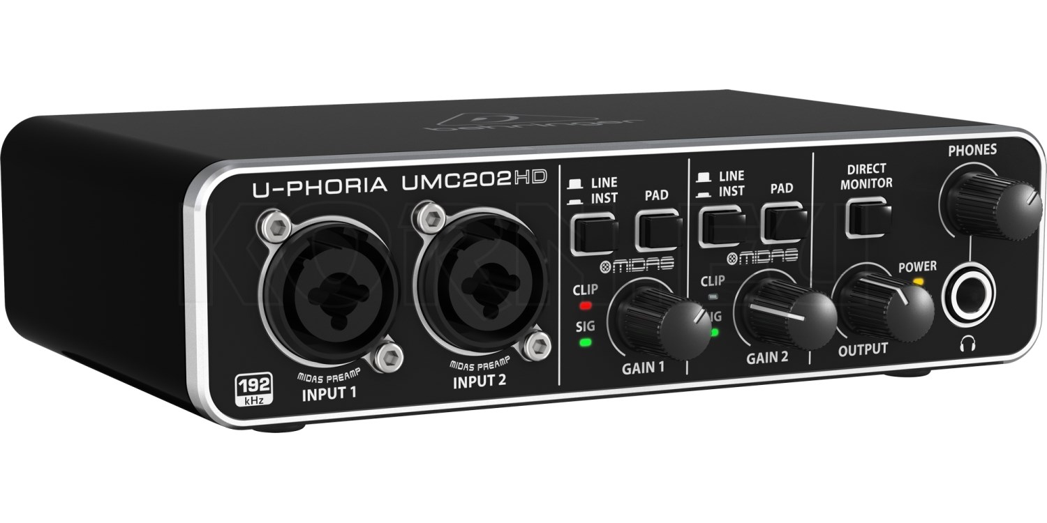 Внешняя звуковая карта behringer u phoria umc202hd обзор