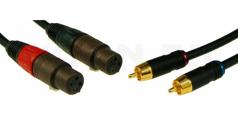 Plugger Audio-Kabel XLR Auf Cinch – 3 M, Schwarz, 3-polig XLR Stecker Zu RCA Stecker Für Studio & Heimbereich