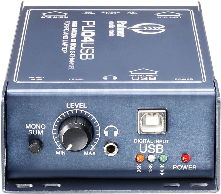 Palmer Pro PLI 04 USB StereoDIBox + Line Isolator + USBEingang
