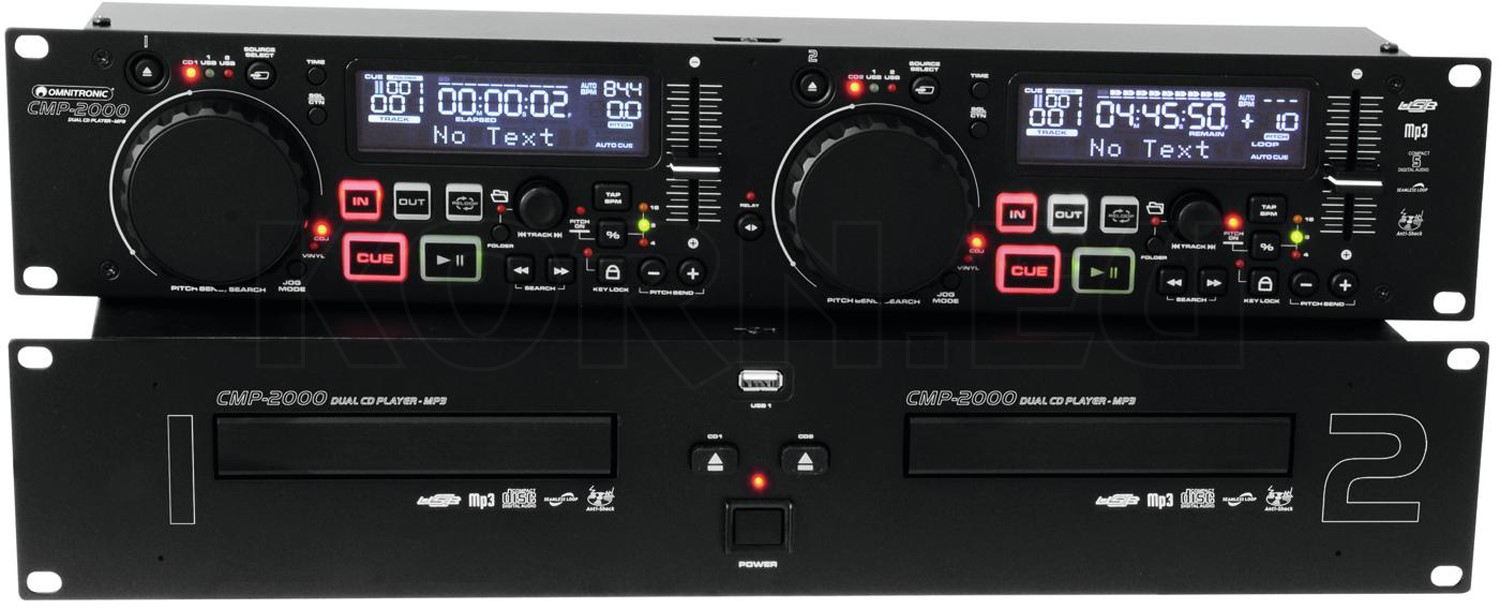 OMNITRONIC CMP-2000 Professional Dual CD/MP3 player for DJs