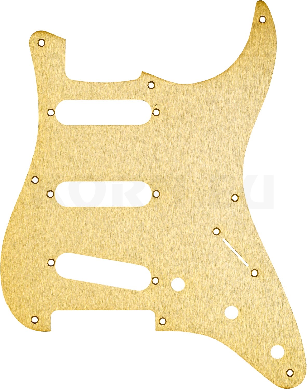 Fender Pickguard Strat S/S/S 8Hole Anodized Gold Musikhaus