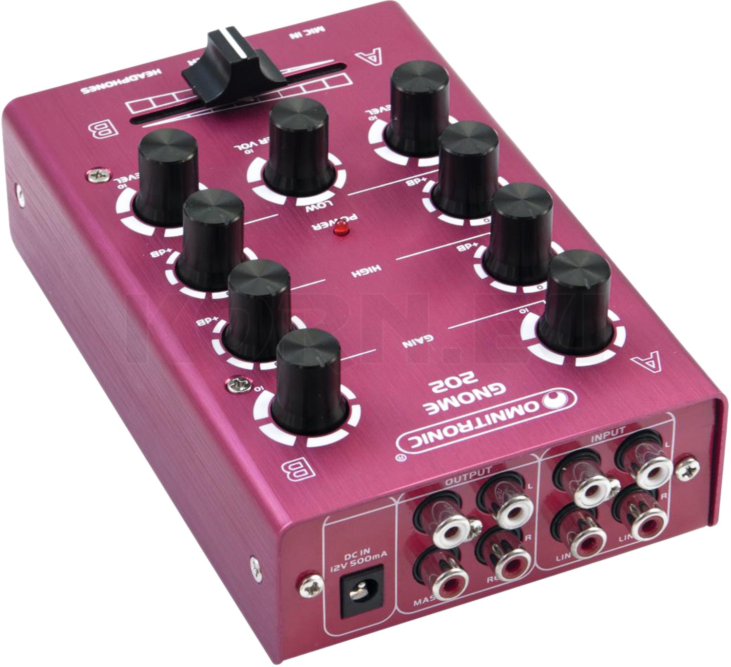 OMNITRONIC GNOME202 MiniMixer rot