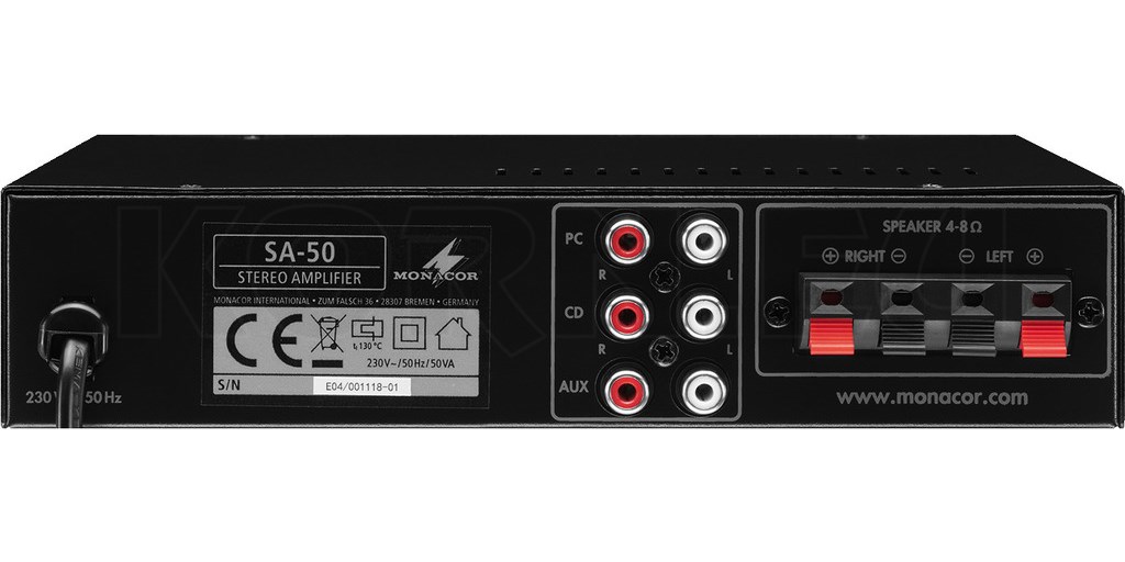Monacor SA-50 Universal Stereo Verstärker | Musikhaus