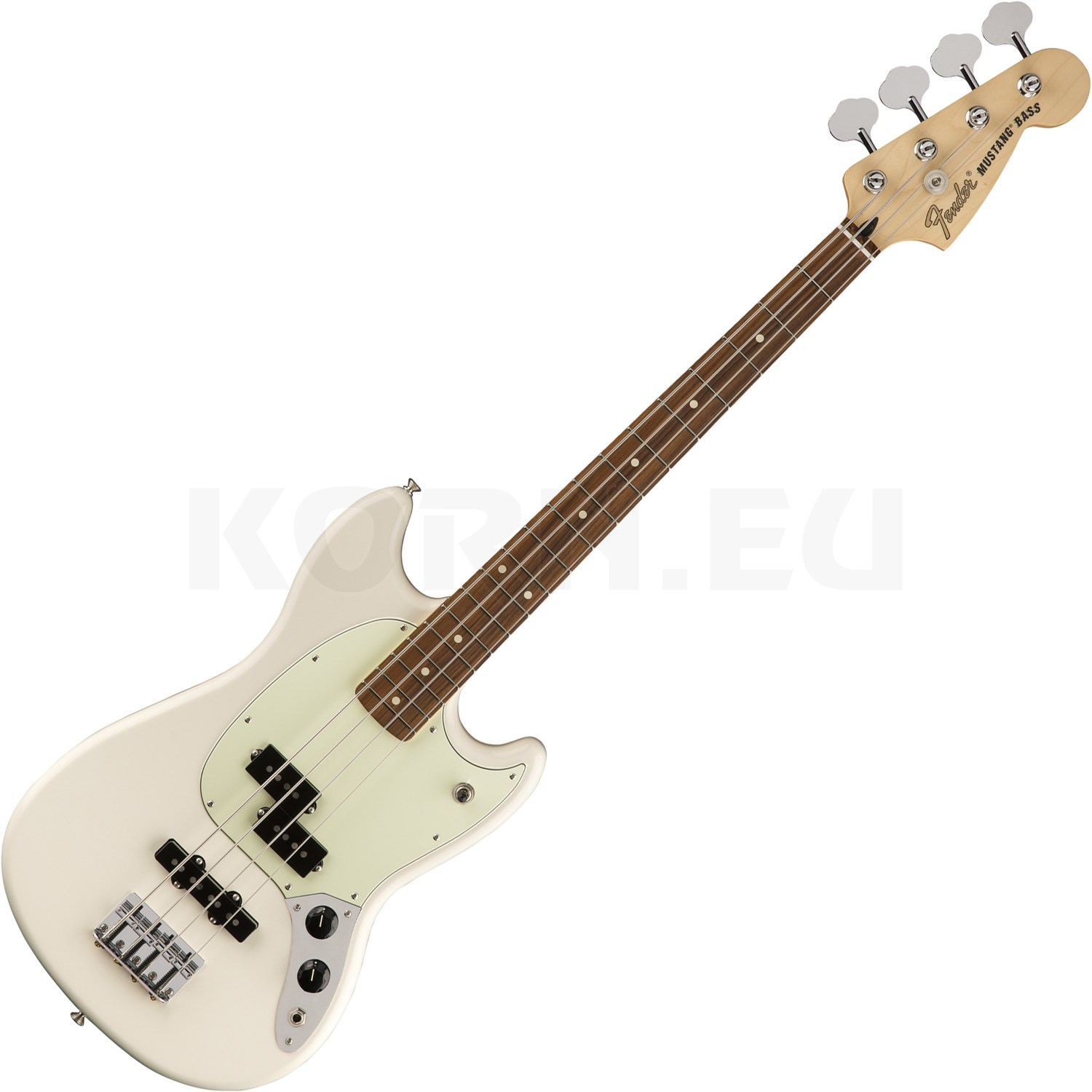 fender mustang pj bass white