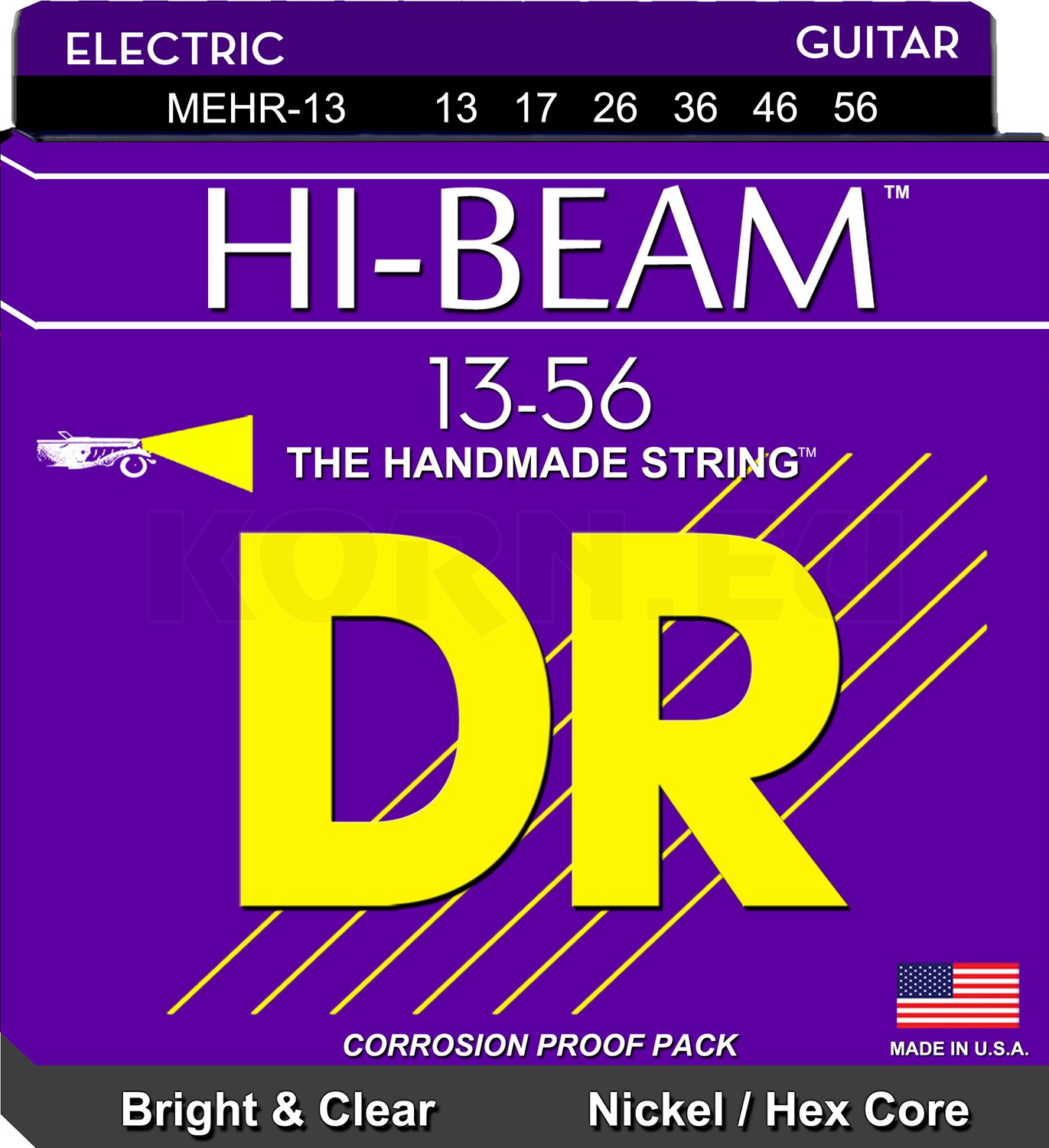 Jazz Medium 13-56 6 PK Fender 250JM Nickel Plated Steel Electric Strings